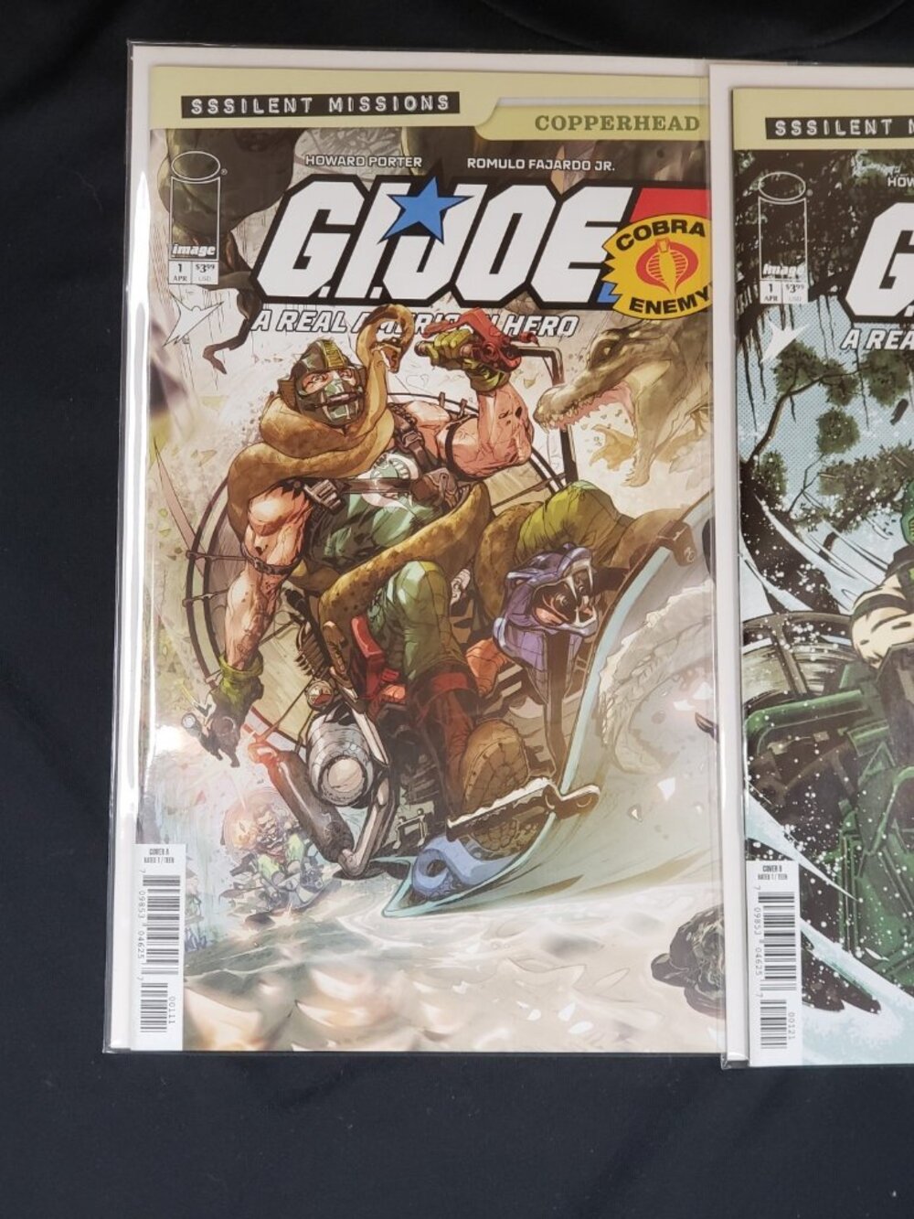 GI Joe SSSilent Missions COPPERHEAD #1 Prestige Variant Set A B & 1:10 Porter - Picture 3 of 11